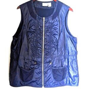 Chicos Zenergy windbreaker Dark Blue Vest Size 3 XXL
